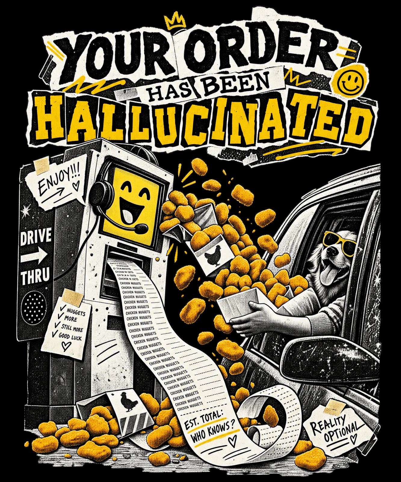 YOUR ORDER HAS BEEN HALLUCINATED